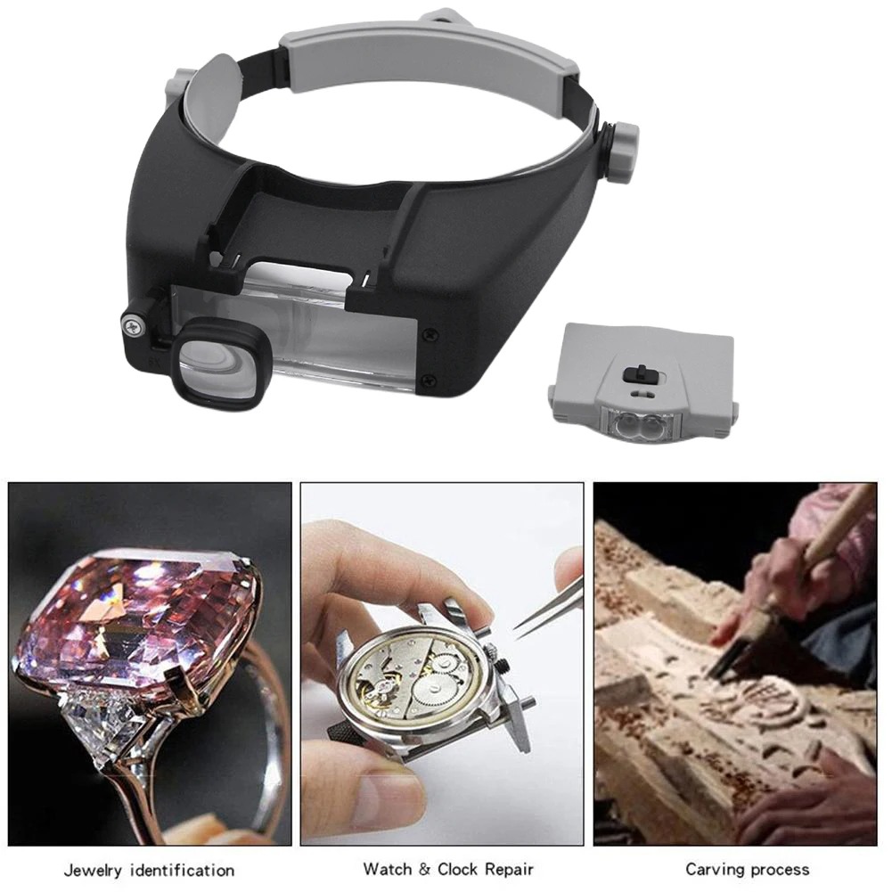 LED-Lupenbrille mit Kopfhalter – Electronics Repair Hobby Bewertung und Preis